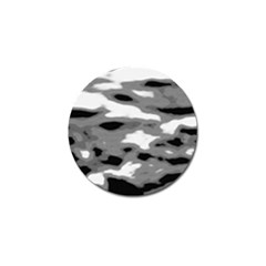 Black Waves Abstract Series No 1 Golf Ball Marker by DimitriosArt