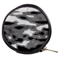 Black Waves Abstract Series No 1 Mini Makeup Bag by DimitriosArt