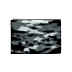 Black Waves Abstract Series No 1 Cosmetic Bag (Medium) Front