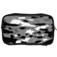 Black Waves Abstract Series No 1 Toiletries Bag (one Side) by DimitriosArt