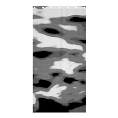 Black Waves Abstract Series No 1 Shower Curtain 36  X 72  (stall)  by DimitriosArt