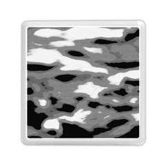 Black Waves Abstract Series No 1 Memory Card Reader (square) by DimitriosArt