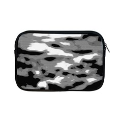 Black Waves Abstract Series No 1 Apple Ipad Mini Zipper Cases by DimitriosArt