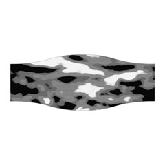 Black Waves Abstract Series No 1 Stretchable Headband by DimitriosArt