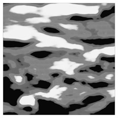 Black Waves Abstract Series No 1 Lightweight Scarf  by DimitriosArt