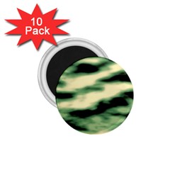 Green  Waves Abstract Series No14 1 75  Magnets (10 Pack)  by DimitriosArt