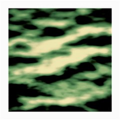 Green  Waves Abstract Series No14 Medium Glasses Cloth (2 Sides) by DimitriosArt