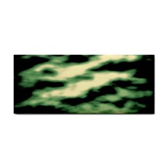 Green  Waves Abstract Series No14 Hand Towel by DimitriosArt