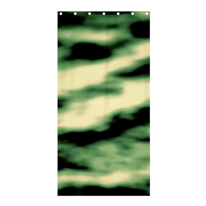 Green  Waves Abstract Series No14 Shower Curtain 36  x 72  (Stall) 