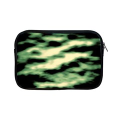 Green  Waves Abstract Series No14 Apple Ipad Mini Zipper Cases by DimitriosArt