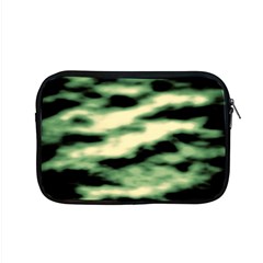 Green  Waves Abstract Series No14 Apple Macbook Pro 15  Zipper Case by DimitriosArt