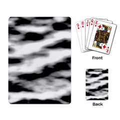 Black Waves Abstract Series No 2 Playing Cards Single Design (rectangle) by DimitriosArt