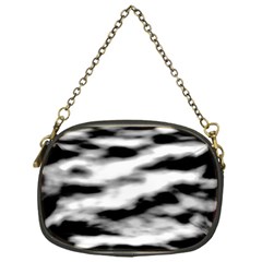 Black Waves Abstract Series No 2 Chain Purse (one Side) by DimitriosArt