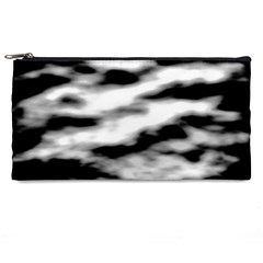 Black Waves Abstract Series No 2 Pencil Case by DimitriosArt