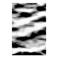 Black Waves Abstract Series No 2 Shower Curtain 48  X 72  (small)  by DimitriosArt