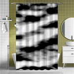 Black Waves Abstract Series No 2 Shower Curtain 48  x 72  (Small)  Curtain(48  X 72 ) - 42.18 x64.8  Curtain(48  X 72 )