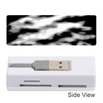 Black Waves Abstract Series No 2 Memory Card Reader (Stick) Front