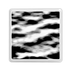 Black Waves Abstract Series No 2 Memory Card Reader (square) by DimitriosArt