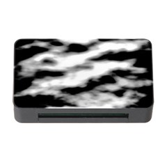 Black Waves Abstract Series No 2 Memory Card Reader With Cf by DimitriosArt