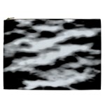 Black Waves Abstract Series No 2 Cosmetic Bag (XXL) Front