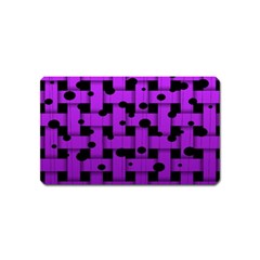 Weaved Bubbles At Strings, Purple, Violet Color Magnet (name Card) by Casemiro