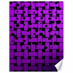 Weaved Bubbles At Strings, Purple, Violet Color Canvas 18  X 24  by Casemiro