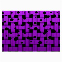 Weaved Bubbles At Strings, Purple, Violet Color Large Glasses Cloth by Casemiro