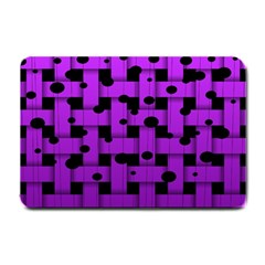 Weaved Bubbles At Strings, Purple, Violet Color Small Doormat 