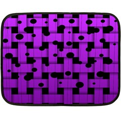 Weaved Bubbles At Strings, Purple, Violet Color Fleece Blanket (mini) by Casemiro