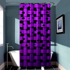 Weaved Bubbles At Strings, Purple, Violet Color Shower Curtain 36  X 72  (stall)  by Casemiro