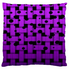 Weaved Bubbles At Strings, Purple, Violet Color Large Cushion Case (two Sides) by Casemiro