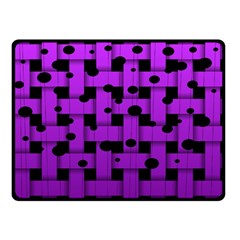 Weaved Bubbles At Strings, Purple, Violet Color Double Sided Fleece Blanket (small)  by Casemiro