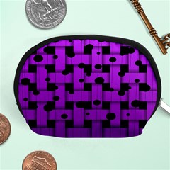 Weaved Bubbles At Strings, Purple, Violet Color Accessory Pouch (medium) by Casemiro