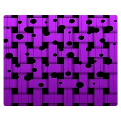 Weaved Bubbles At Strings, Purple, Violet Color Double Sided Flano Blanket (medium)  by Casemiro