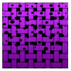 Weaved Bubbles At Strings, Purple, Violet Color Large Satin Scarf (square) by Casemiro