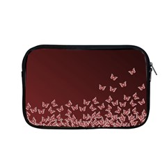 Red Gradient Butterflies Pattern, Nature Theme Apple Macbook Pro 13  Zipper Case by Casemiro