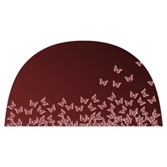 Red Gradient Butterflies Pattern, Nature Theme Anti Scalding Pot Cap