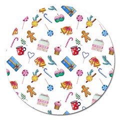 New Year Elements Magnet 5  (round) by SychEva