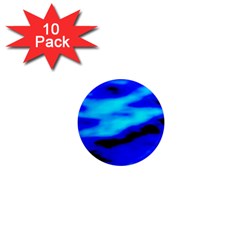 Blue Waves Abstract Series No13 1  Mini Magnet (10 Pack)  by DimitriosArt