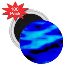 Blue Waves Abstract Series No13 2 25  Magnets (100 Pack)  by DimitriosArt