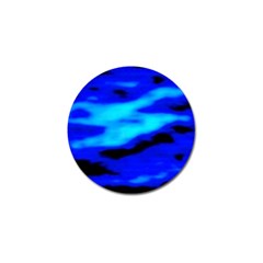 Blue Waves Abstract Series No13 Golf Ball Marker (4 Pack) by DimitriosArt