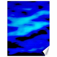 Blue Waves Abstract Series No13 Canvas 18  X 24  by DimitriosArt