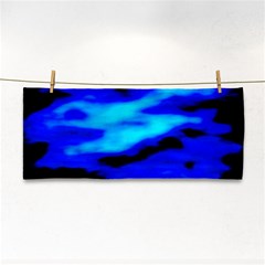 Blue Waves Abstract Series No13 Hand Towel by DimitriosArt