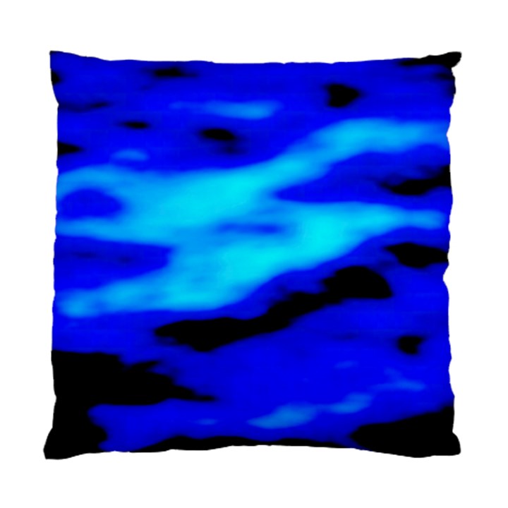 Blue Waves Abstract Series No13 Standard Cushion Case (Two Sides)