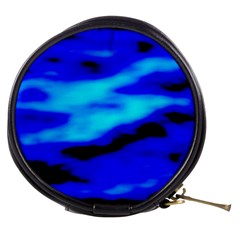 Blue Waves Abstract Series No13 Mini Makeup Bag by DimitriosArt