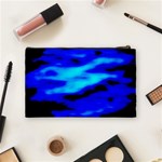 Blue Waves Abstract Series No13 Cosmetic Bag (Medium) Back