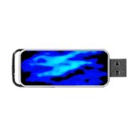 Blue Waves Abstract Series No13 Portable USB Flash (One Side) Front