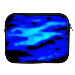 Blue Waves Abstract Series No13 Apple Ipad 2/3/4 Zipper Cases by DimitriosArt