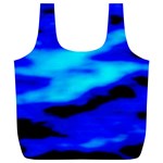 Blue Waves Abstract Series No13 Full Print Recycle Bag (XL) Front