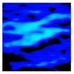 Blue Waves Abstract Series No13 Large Satin Scarf (square) by DimitriosArt